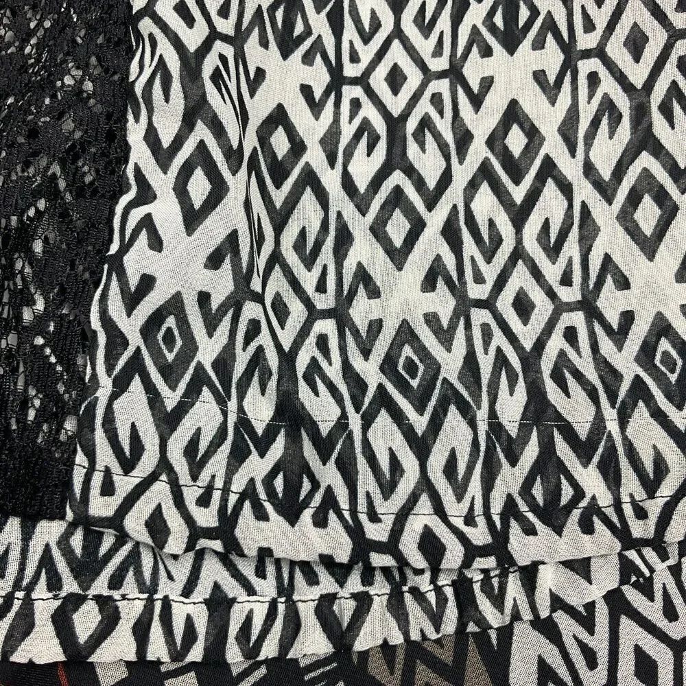 Gabby Skye Womens Lace Shift Dress Printed V-Neck 3/4 Sleeve Pullover Size 4 - Picture 11 of 12